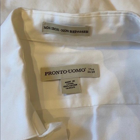 Pronto Uomo white dress shirt - Picture 3 of 5
